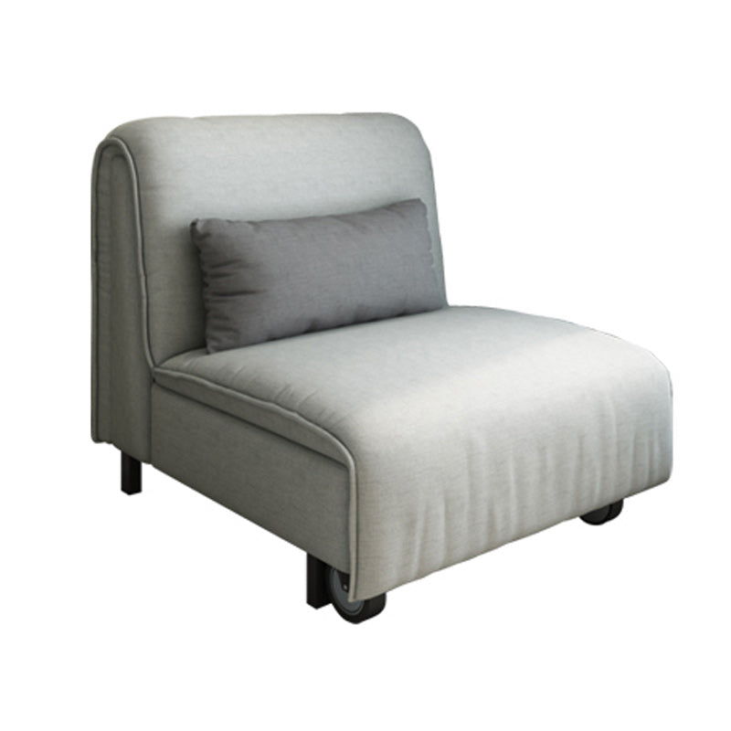 Pillow Included Sofa Futon Cushion Back Armless Sleeper Sofa