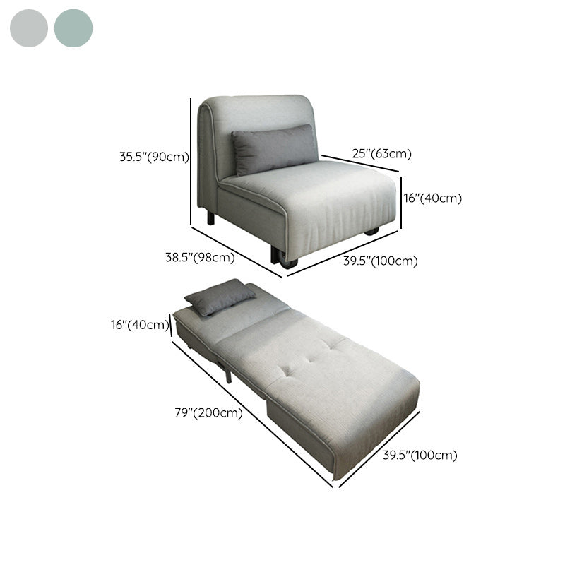 Pillow Included Sofa Futon Cushion Back Armless Sleeper Sofa