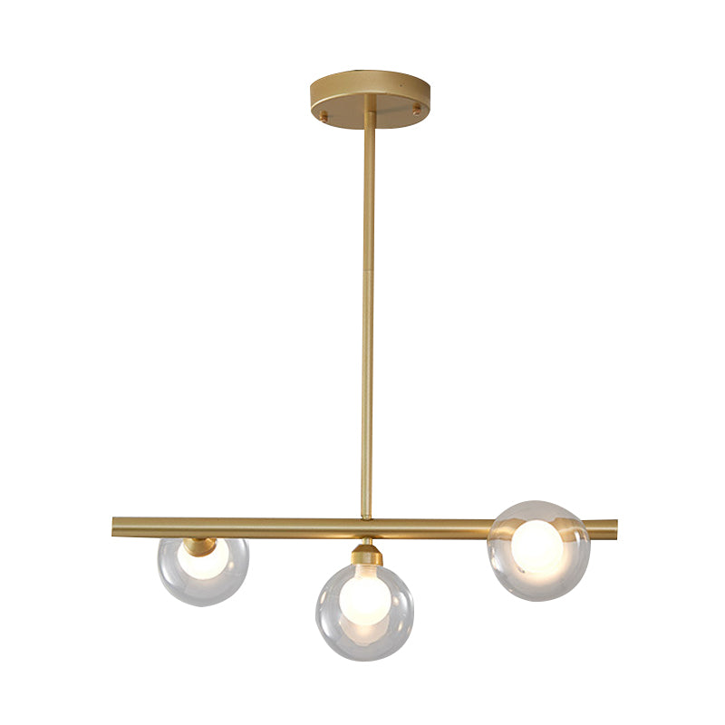 Simplicity Island Lighting Fixture Glass Shade Hanging Light for Dining Room