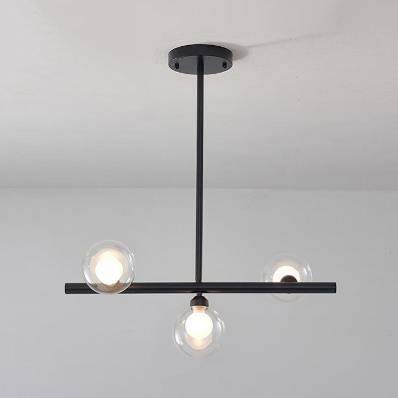 Simplicity Island Lighting Fixture Glass Shade Hanging Light for Dining Room