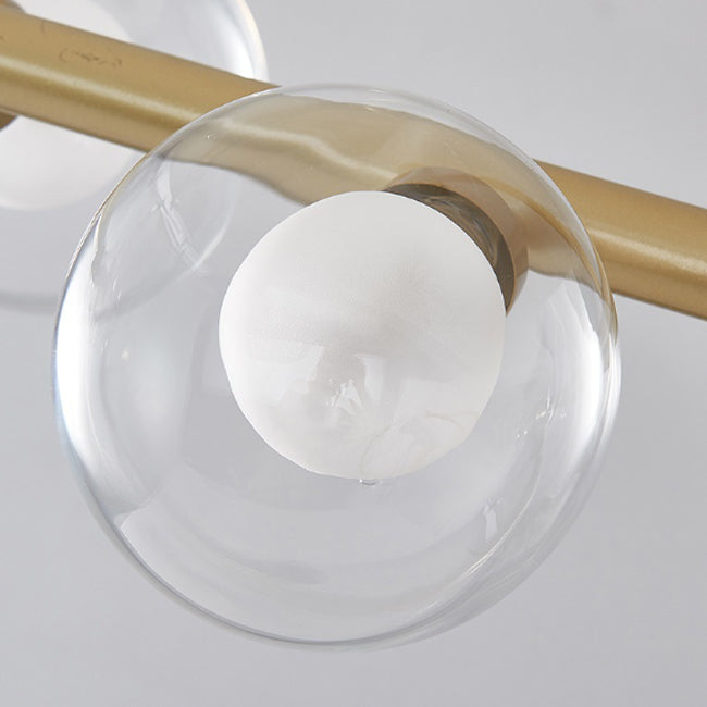 Simplicity Island Lighting Fixture Glass Shade Hanging Light for Dining Room