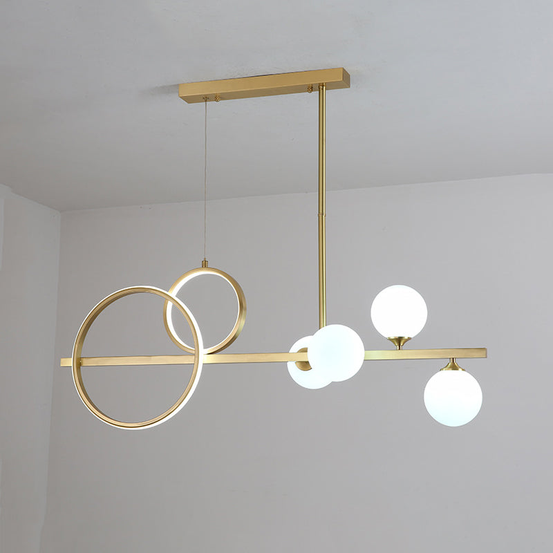 Metal Island Pendant Lights Modern Island Pendant Lighting in Gold