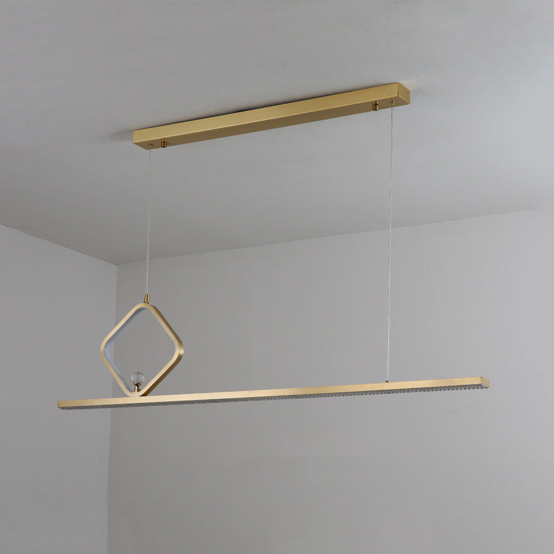 Metal Island Pendant Lights Modern Island Pendant Lighting in Gold