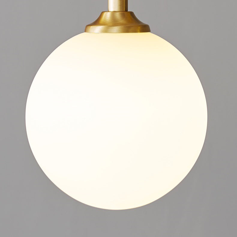 Simple Island Lighting Fixture Glass Hanging Light for Dining Room