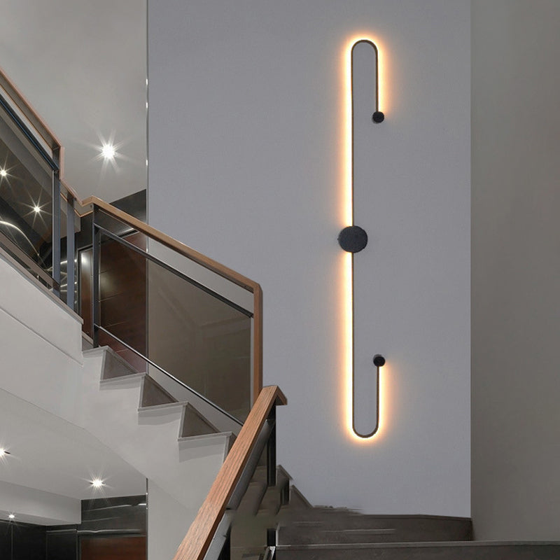 2-Light Linear Wall Mount Light Modern Metal Wall Mount Light Fixtures