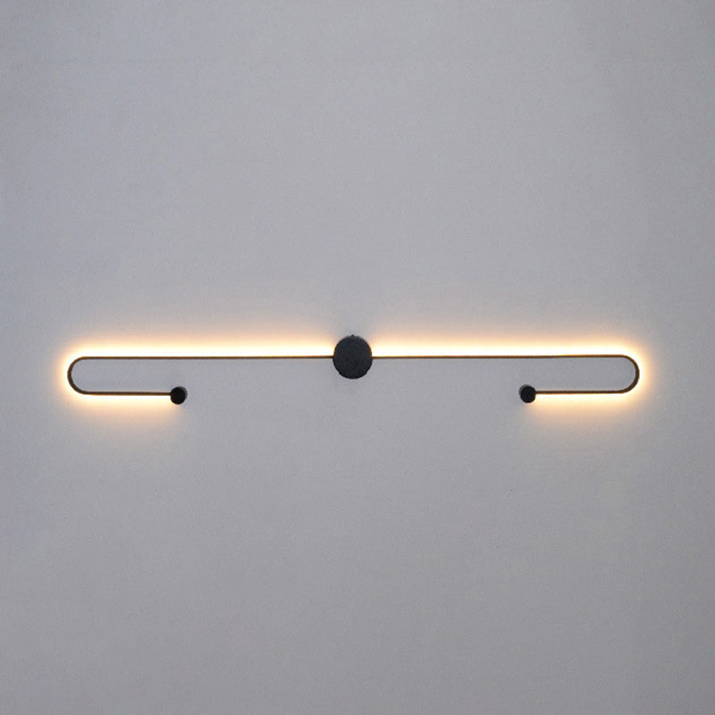 2-Light Linear Wall Mount Light Modern Metal Wall Mount Light Fixtures