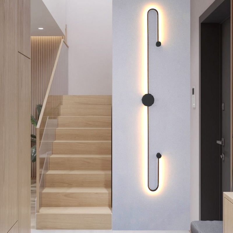 2-Light Linear Wall Mount Light Modern Metal Wall Mount Light Fixtures