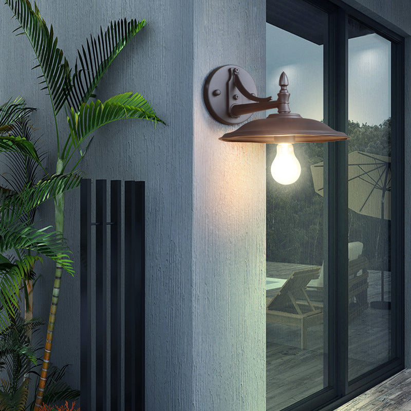 Geometric Shape Metal Wall Light Industrial Style 1 Light Wall Light Sconce