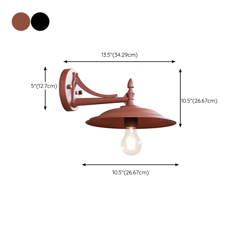 Geometric Shape Metal Wall Light Industrial Style 1 Light Wall Light Sconce