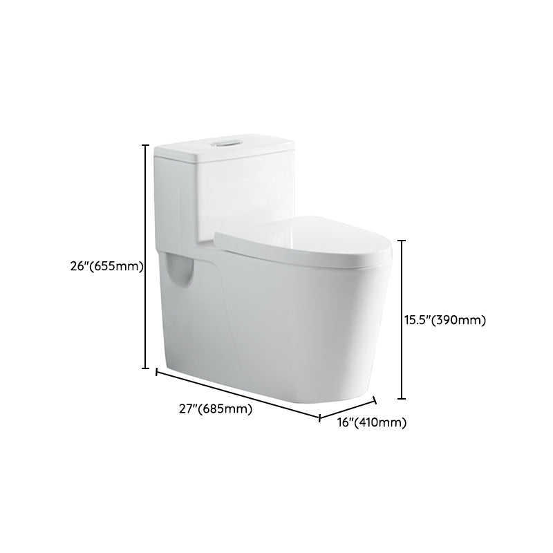 One-Piece Toilet Flush Toilet Floor Mounted UF Siphon Jet Toilet Bowl