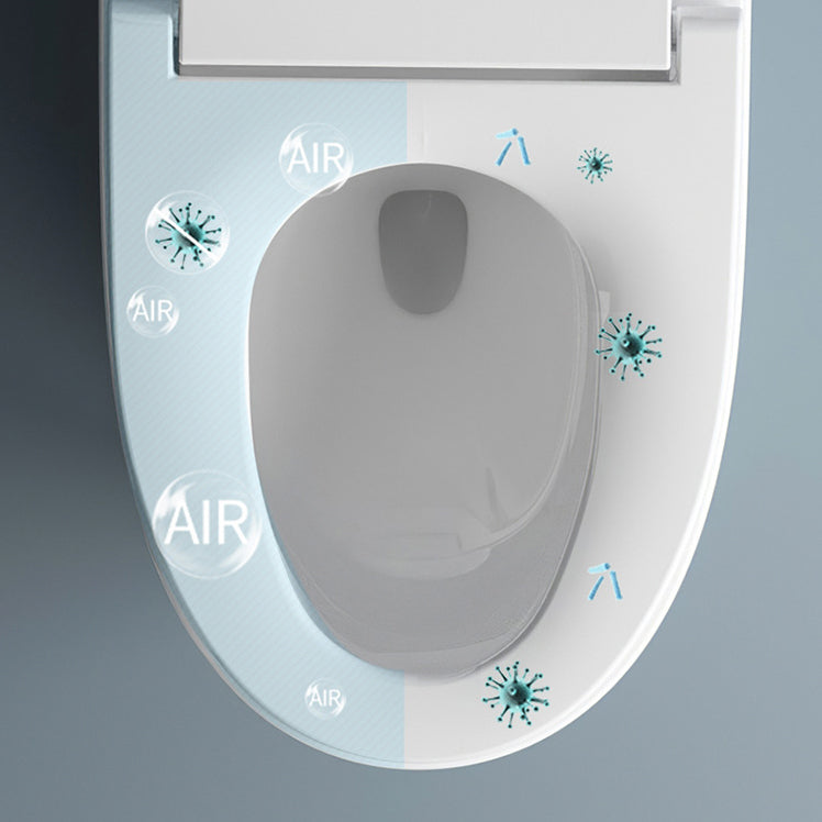 Contemporary One Piece Toilet Concealed Tank Toilet Bowl for Washroom