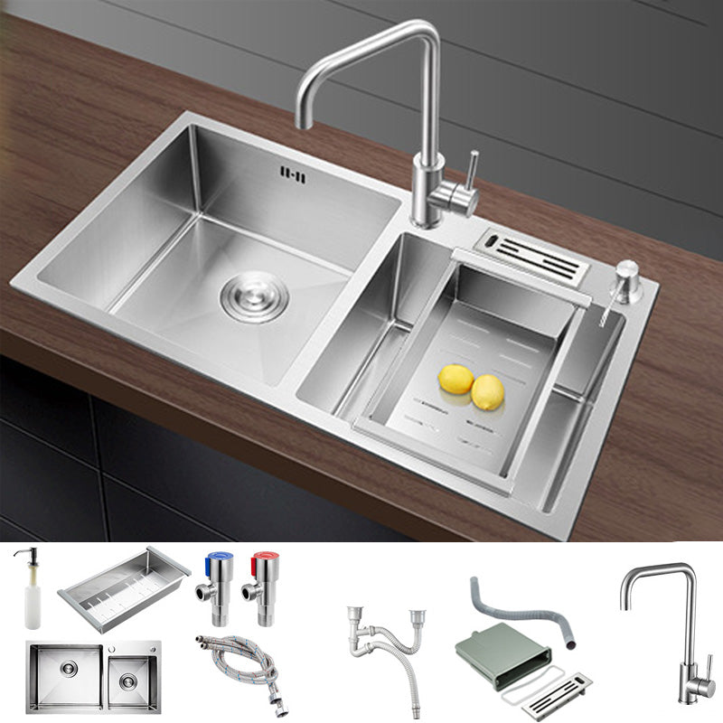 Stainless Steel Kitchen Sink Modern Kitchen Sink with Drain Assembly