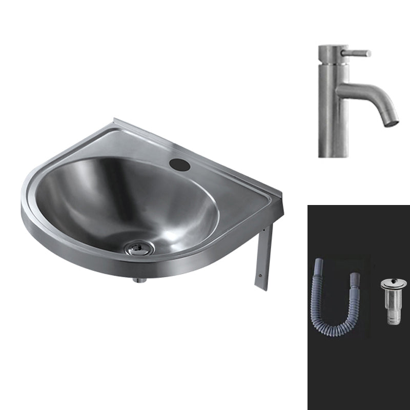 Modern Wall Mount Bathroom Sink Metal Wall Mount Bathroom Sink
