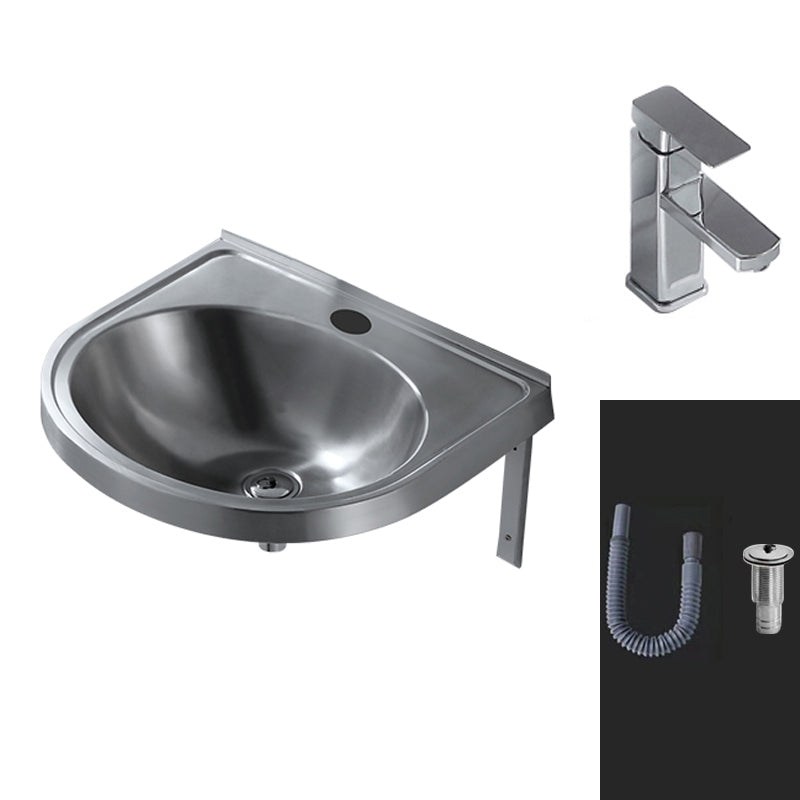 Modern Wall Mount Bathroom Sink Metal Wall Mount Bathroom Sink