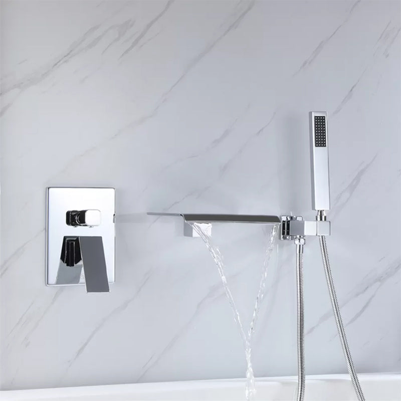 Contemporary Bathroom Faucet Wall Mounted Bathroom Faucet with Handheld Shower