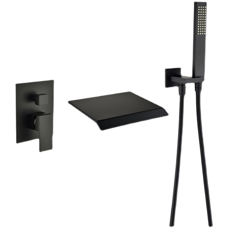Contemporary Bathroom Faucet Wall Mounted Bathroom Faucet with Handheld Shower