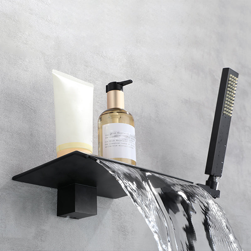 Contemporary Bathroom Faucet Wall Mounted Bathroom Faucet with Handheld Shower