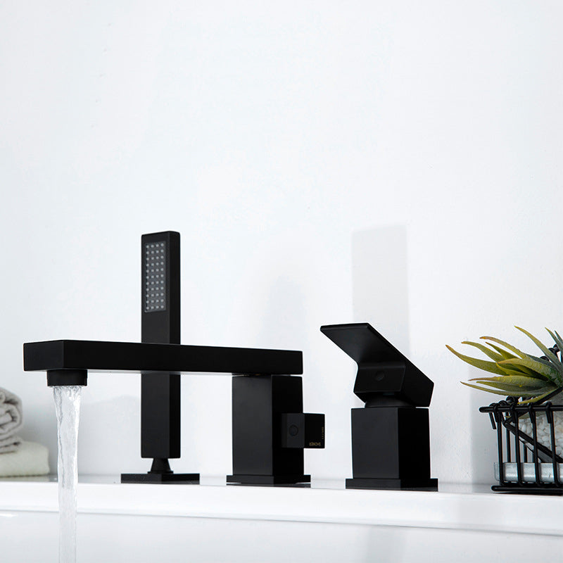 Contemporary Bath Faucet Trim Brass Low Arc Bath Faucet Trim