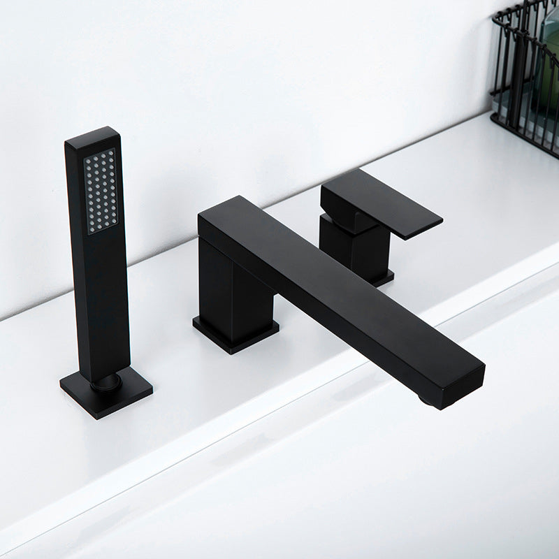 Contemporary Bath Faucet Trim Brass Low Arc Bath Faucet Trim