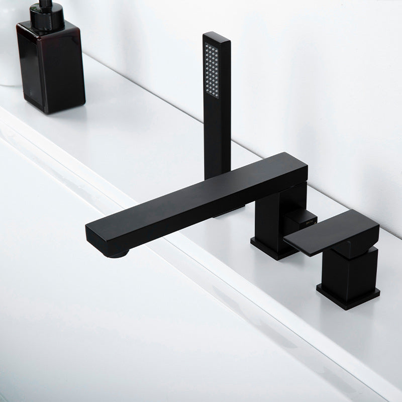 Contemporary Bath Faucet Trim Brass Low Arc Bath Faucet Trim