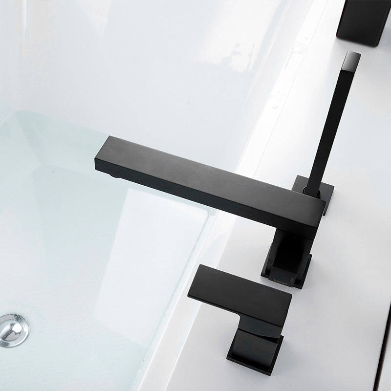 Contemporary Bath Faucet Trim Brass Low Arc Bath Faucet Trim