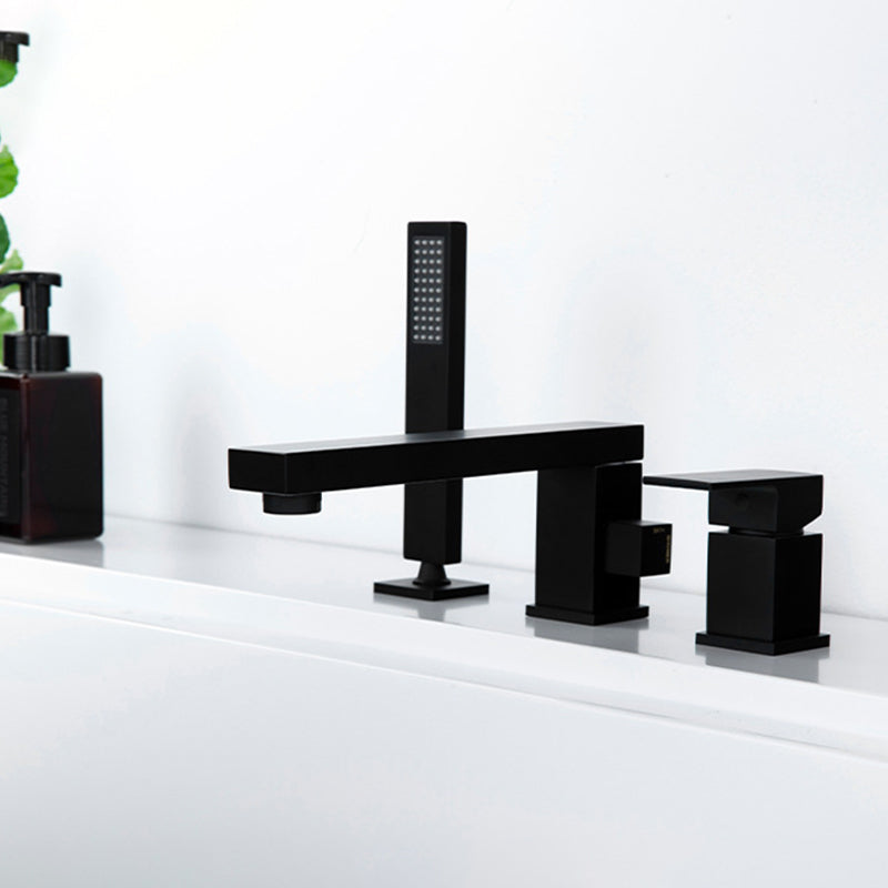 Contemporary Bath Faucet Trim Brass Low Arc Bath Faucet Trim