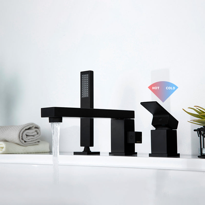 Contemporary Bath Faucet Trim Brass Low Arc Bath Faucet Trim