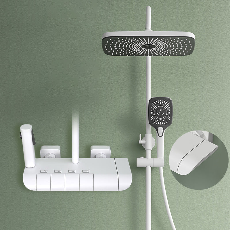 Contemporary Shower Set Handheld Shower Head Slide Bar Wall Mounted Shower System