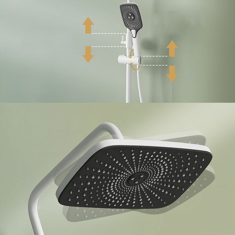 Contemporary Shower Set Handheld Shower Head Slide Bar Wall Mounted Shower System