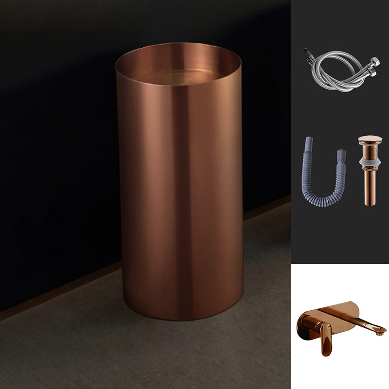 Modern Pedestal Bathroom Sink Round Pedestal Bathroom Sink with Faucet