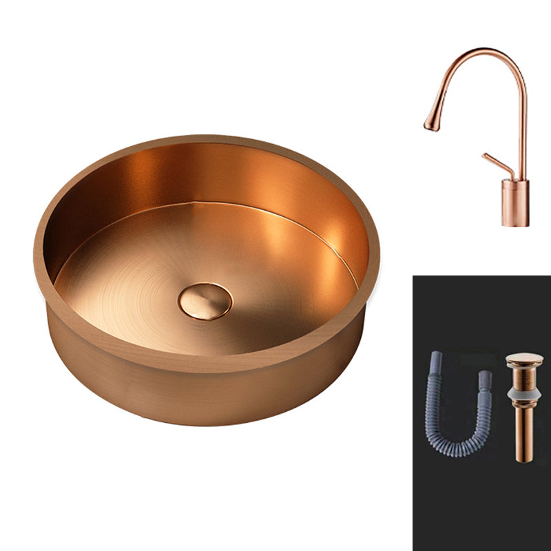 Round Bathroom Sink Modern Undermount Bathroom Sink with Faucet
