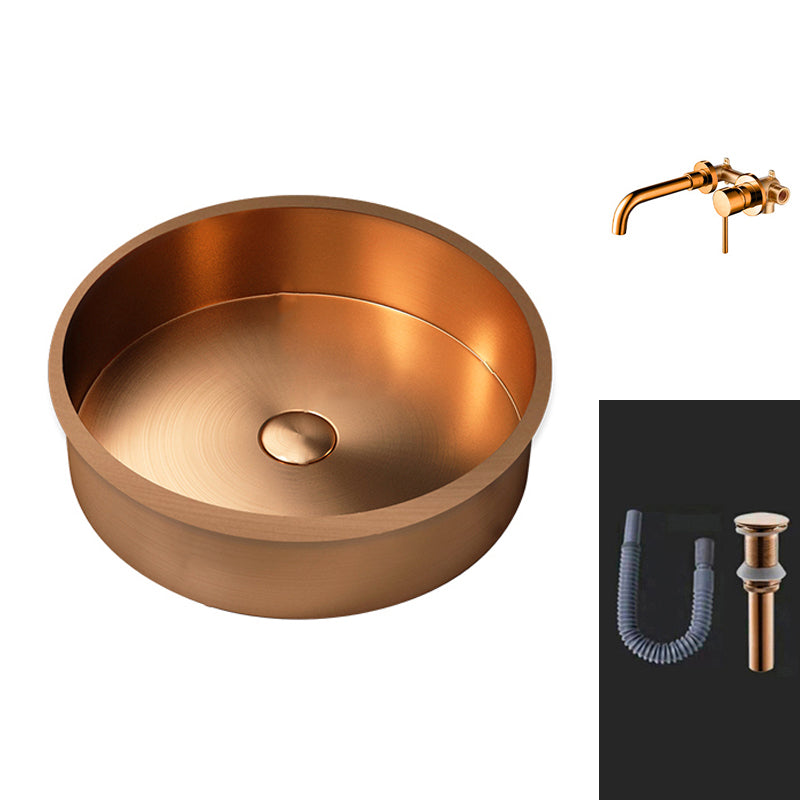 Round Bathroom Sink Modern Undermount Bathroom Sink with Faucet
