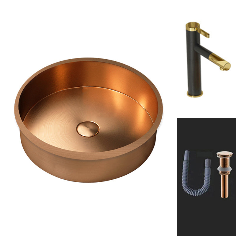 Round Bathroom Sink Modern Undermount Bathroom Sink with Faucet