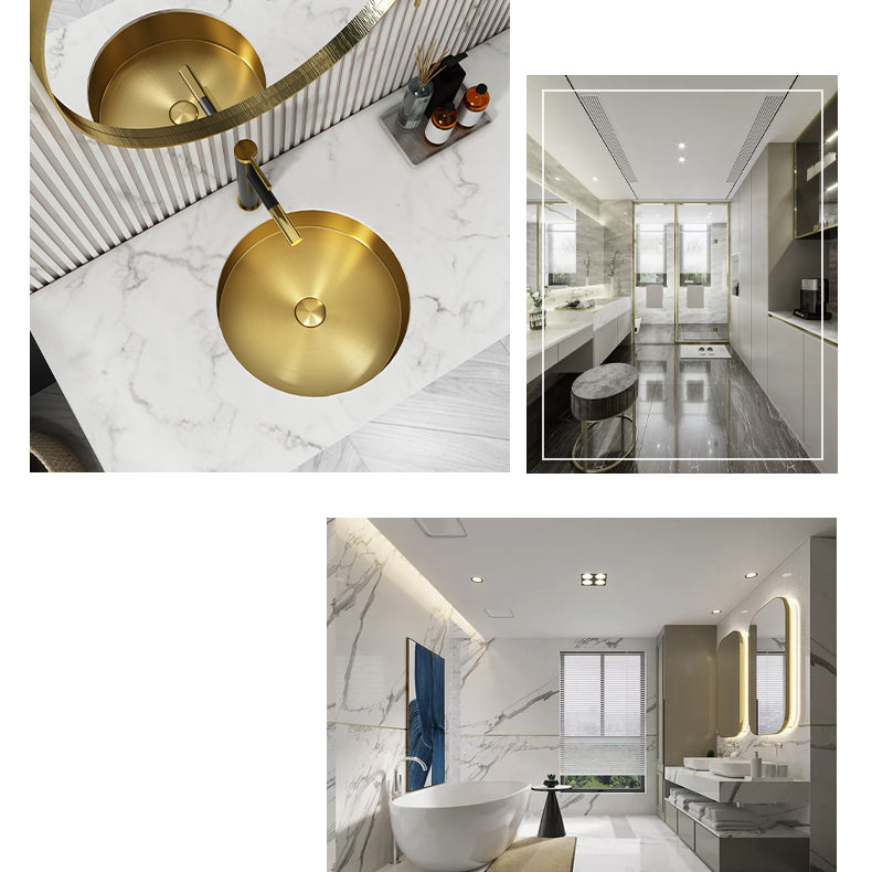 Round Bathroom Sink Modern Undermount Bathroom Sink with Faucet