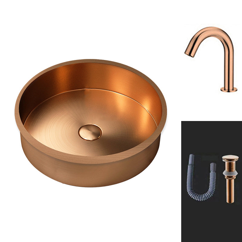 Round Bathroom Sink Modern Undermount Bathroom Sink with Faucet