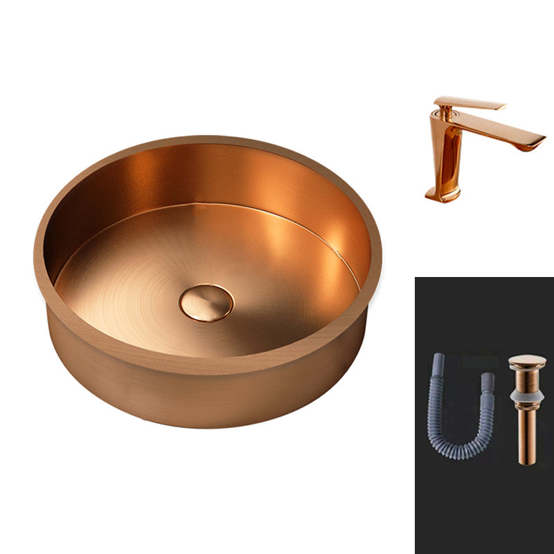 Round Bathroom Sink Modern Undermount Bathroom Sink with Faucet