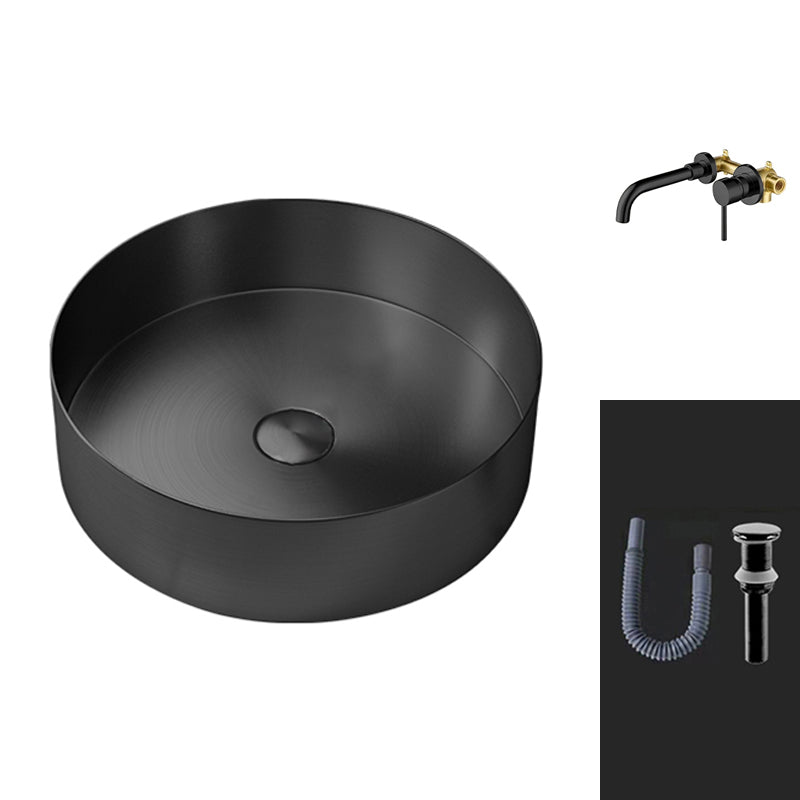 Round Vessel Bathroom Sink Modern Vessel Bathroom Sink with Faucet