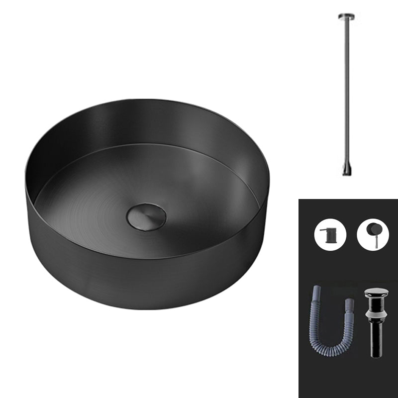 Round Vessel Bathroom Sink Modern Vessel Bathroom Sink with Faucet