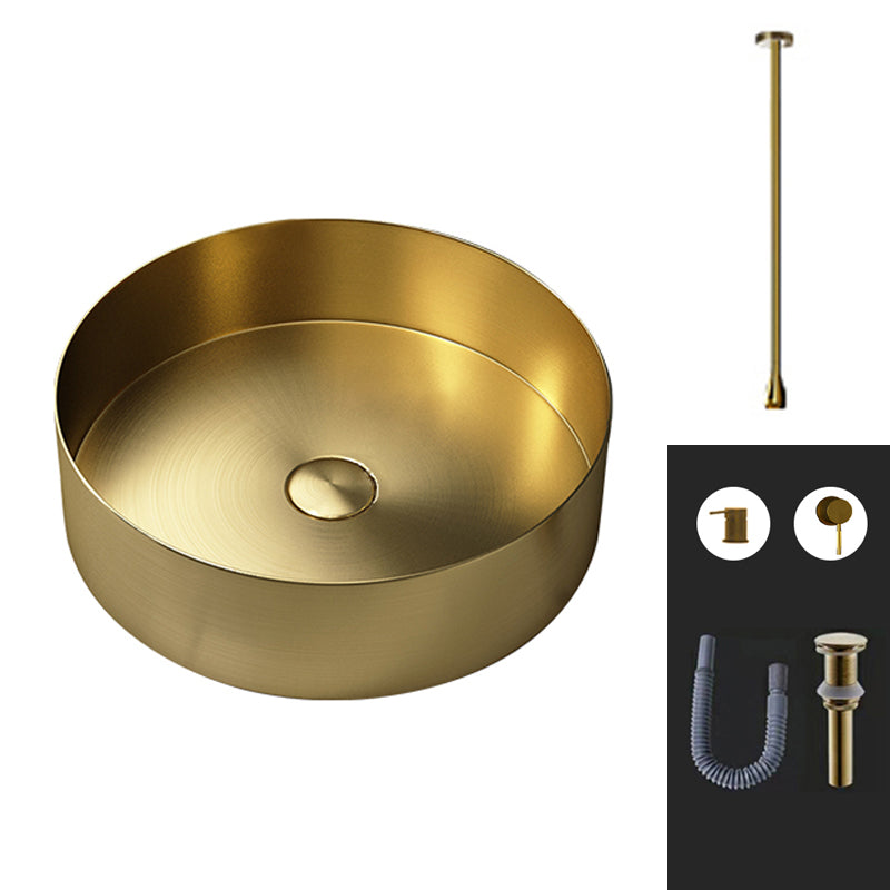 Round Vessel Bathroom Sink Modern Vessel Bathroom Sink with Faucet