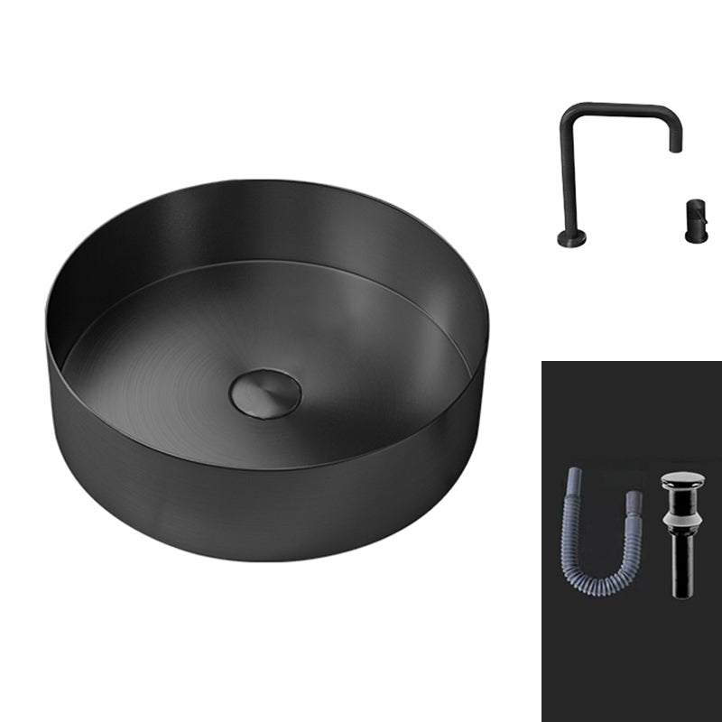 Round Vessel Bathroom Sink Modern Vessel Bathroom Sink with Faucet