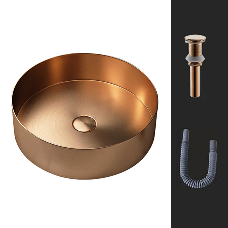 Round Vessel Bathroom Sink Modern Vessel Bathroom Sink with Faucet