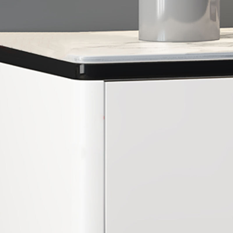 Contemporary Storage Chest Bedroom Stone Chest with Black Legs