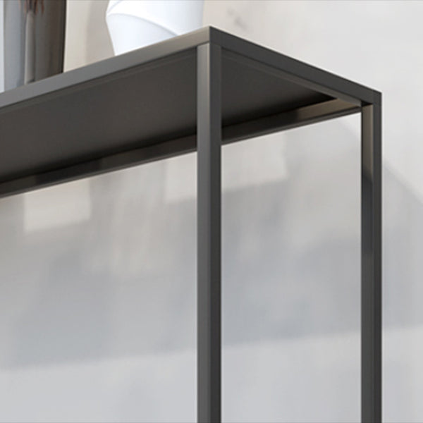 Iron Modern Console Table 31.5-inch Tall End Table with Frame Base