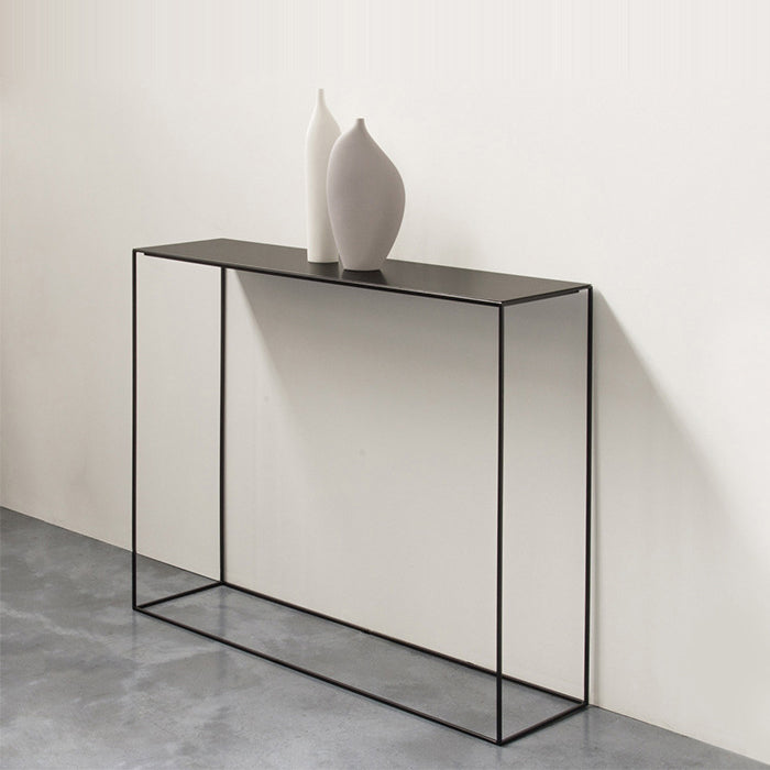 Iron Modern Console Table 31.5-inch Tall End Table with Frame Base