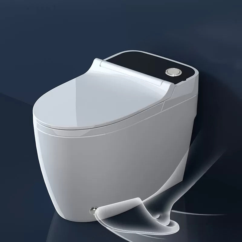 Modern Elong Toilet Bowl Siphon Jet Toilet with Seat for Bathroom