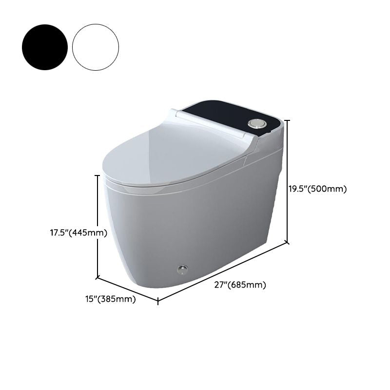 Modern Elong Toilet Bowl Siphon Jet Toilet with Seat for Bathroom