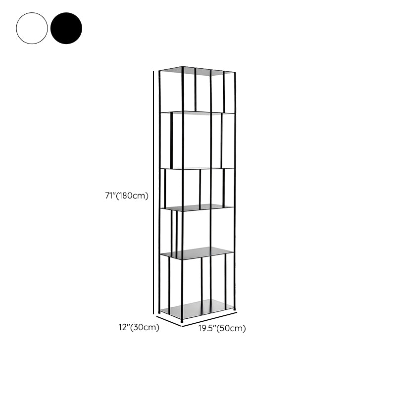 Metal Etagere Bookshelf Industrial Etagere Bookcase with 5 Shelves