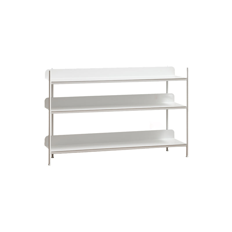 Industrial Etagere Bookshelf Metal Shelves Included Open Back Bookcase