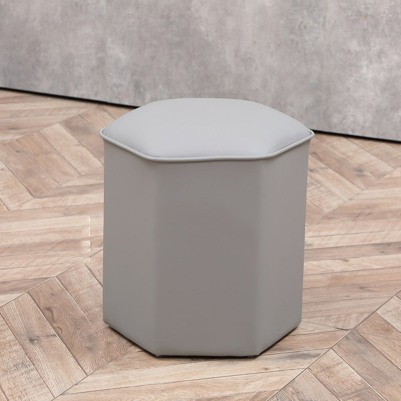 Red Modern Pouf Water Resistant Specialty Foot Stool for Living Room