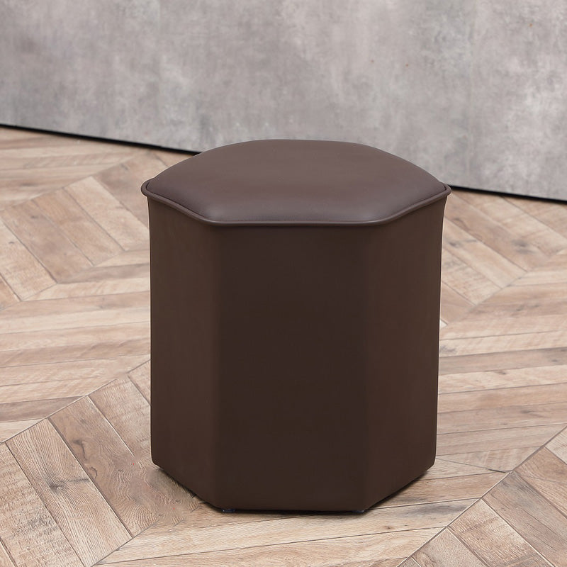 Red Modern Pouf Water Resistant Specialty Foot Stool for Living Room